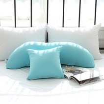 아유베딩 반달 바디필로우, 애플블루