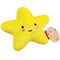 알럽펫 스타 소리나는 강아지 장난감, 별(옐로우), 1개