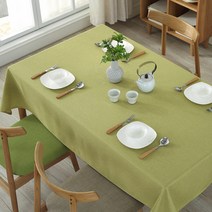 이코디 티크 프리 테이블 보, 그린, 140 x 180 cm