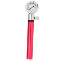 캔버라 자전거 휴대용 대기량주입 펌프, 레드, 1개