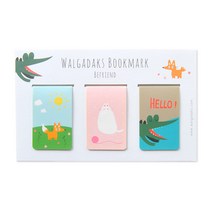 왈가닥스 마그네틱 북마크 3p, 비프렌드, 1세트