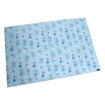 맘스아트 휴대용 양면 방수 소풍 돗자리, 하이 퍼피