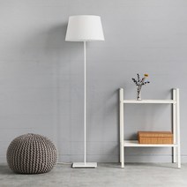 마켓비 ROBUS 장스탠드 E26 침실 스탠드 조명 거실 무드등 / 이케아 LED 롱 전구 플로어 램프 식물등 거실등 레르스타 인테리어 수면등, 화이트