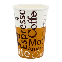 더빈썸 커피콩 테이크아웃 종이컵 300ml, 1000개, 1박스