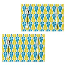 아울리빙 북유럽풍 파스텔 패턴 식탁매트 2p, B, 44 x 28 cm