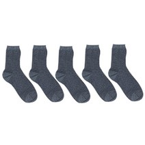 주크 2줄 골지 패션 양말 5족