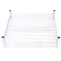 코랙코리아 산업용 메탈 랙 610 x 760 2p + 각 파이프 610 2p, 크롬(실버)