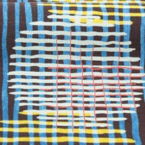 코하스아이디 르시앙 코튼 사이토요코 이토프 임프레뷰 패브릭 원단, 블루