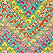 카페파셋 콜렉티브 트레포일 패브릭원단, 민트