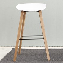 베스트리빙 8319 쥴리아 원목 디자인 바 의자 2p, 화이트