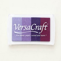 VersaCraft 츠키네코 스탬프 패브릭잉크 레인보우 4색, VK-403, 1개
