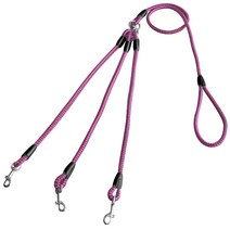 블럭마트 애견 트윈 쌍고리줄, 핑크
