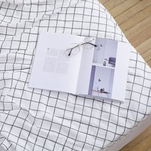 유트러스 아기 블랭킷 거즈 M, 모던 체크