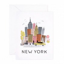 라이플페이퍼 NEW YORK 카드 + 봉투, 혼합 색상, 1세트