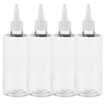 병도매닷컴 투명 뾰족 흰색마개 공병 AC200, 200ml, 4개입