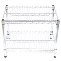 코랙 25파이 산업용 메탈 랙 530 x 1070 x 600 2단, 실버