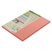 종이문화 친환경색지 레인보우카드 No.25 새몬, B4, 30매