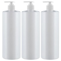 병도매닷컴 AC500 백색 디스펜서 206 흰색 마개 공병, 500ml, 3개입