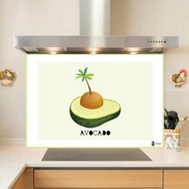 키센주방아트보드 아보카도 타일 895 x 680 mm, 그린, 1개