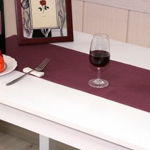 나산데코 마100% 힐링린넨 젠스타일 테이블러너, RN813-13(샹그리아와인), 협탁용(120 x 28 cm)