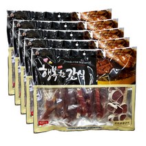 행복한간식 강아지 사사미 간식 400g, 오리맛, 5개입