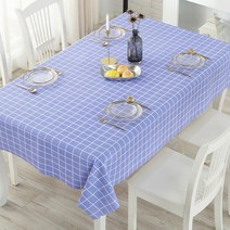 마켓감성 방수격자 테이블보, 타입3, 140 x 180cm