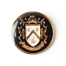 동화상가몰 남성정장 단추 삼총사 21mm, 블랙골드, 2개입