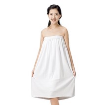 라인 타올 한줄 마사지 가운, 화이트(ST227), 1개