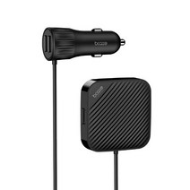 BCASE SHARE 4포트 멀티 스마트 차량용 고속충전기, 블랙