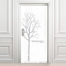 디자인수풀 현관문 시트 빈티지 스타일 VDS 211 고급 우드목 현관문시트지, 화이트