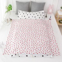 보떼하우스 인견 통통패드 14온스 영유아 일체형 낮잠이불 사계절베개솜 포함, 수박