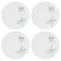 소리이정용 상감 벽걸이 접시 민화연화, 4개입, 벽걸이 접시 4p