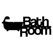 쿠 홈 인테리어 아크릴 도어사인 22 걸이형, 블랙