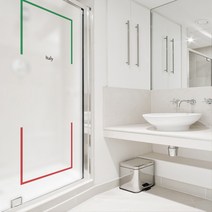 디자인수풀 북유럽 스타일 샤워 윈도우 시트지, SW691