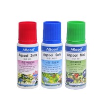 아쿨 물갈이약 세트 자임 50ml + 세이프 50ml + 매드 50ml, 1세트