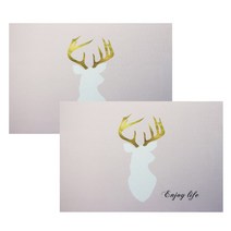 아리코 키친 북유럽 테이블매트 2p, 사슴, 45 x 30 cm