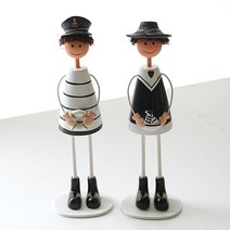 리버그린 서있는 마린 요정 장식인형 2p 세트, 혼합 색상