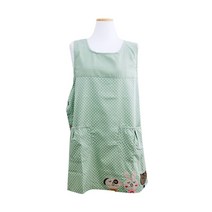 해피툴 원피스도트 앞치마, 그린, 1개