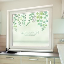 제제데코 창문시트지 칼라 안개시트지 유리창시트지 뷰티플 데이02, 민트