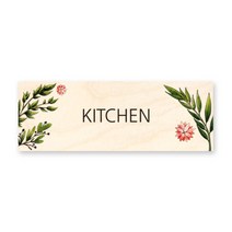 모두의팩토리 그린 도어사인 자작나무 디자인 문패, 28 KITCHEN