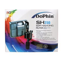 도핀 수족관용 슬림형 걸이식 여과기 3.5W SH-250, 1개