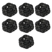 ABM 장미 양면 손거울, 블랙, 7개입