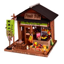 아디코 DIY 미니어처 키트 우드 스토어, 과일가게