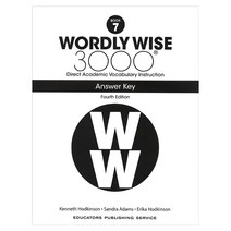 Wordly Wise 3000: Book 7 Answer Key (4/E), Educators Pub Service