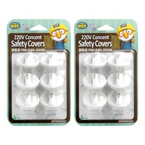 뽀로로 220V 콘센트 안전커버 6p, 혼합 색상, 2개입