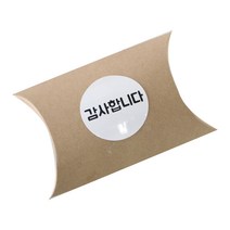황씨네도시락 반달상자 크라 20p + 원형 감사합니다 스티커 화이트 20p, 혼합 색상, 1세트