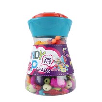 [아동비즈목걸이] 핑크공주 캔디팝비즈 200Pcs DIY세트, 혼합 색상