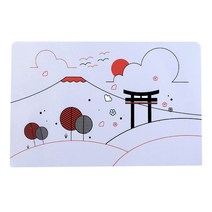 디엠코퍼레이션 알럽홈 방수 테이블 플레이스 매트, 나무, 45 x 30 cm