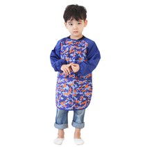 플리에 아동용 긴소매 앞치마