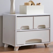 리아룸 카이라 2단 서랍 거실장, 화이트